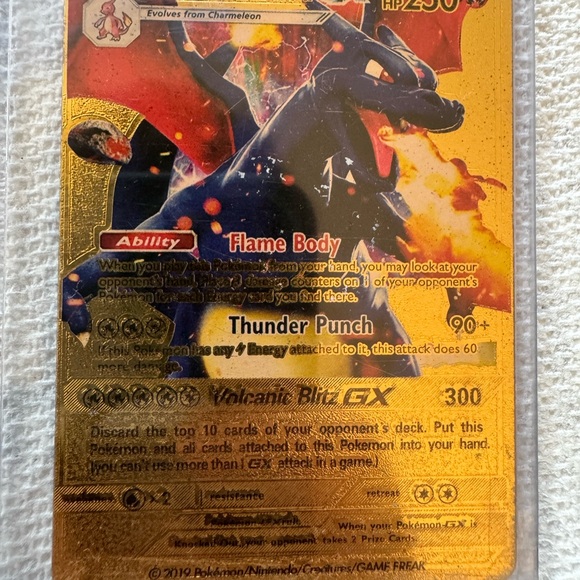 Shining Charizard GX – Full Art Gold – Ultra Rare – $250 - Picture 2 of 3